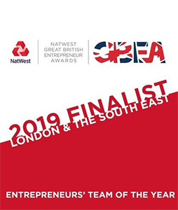 Finalist of Entrepreneur Team Of The Year - NatWest Great British Entrepreneur Awards 2019